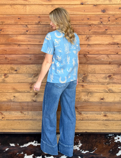 The Cowgirl Collage Top