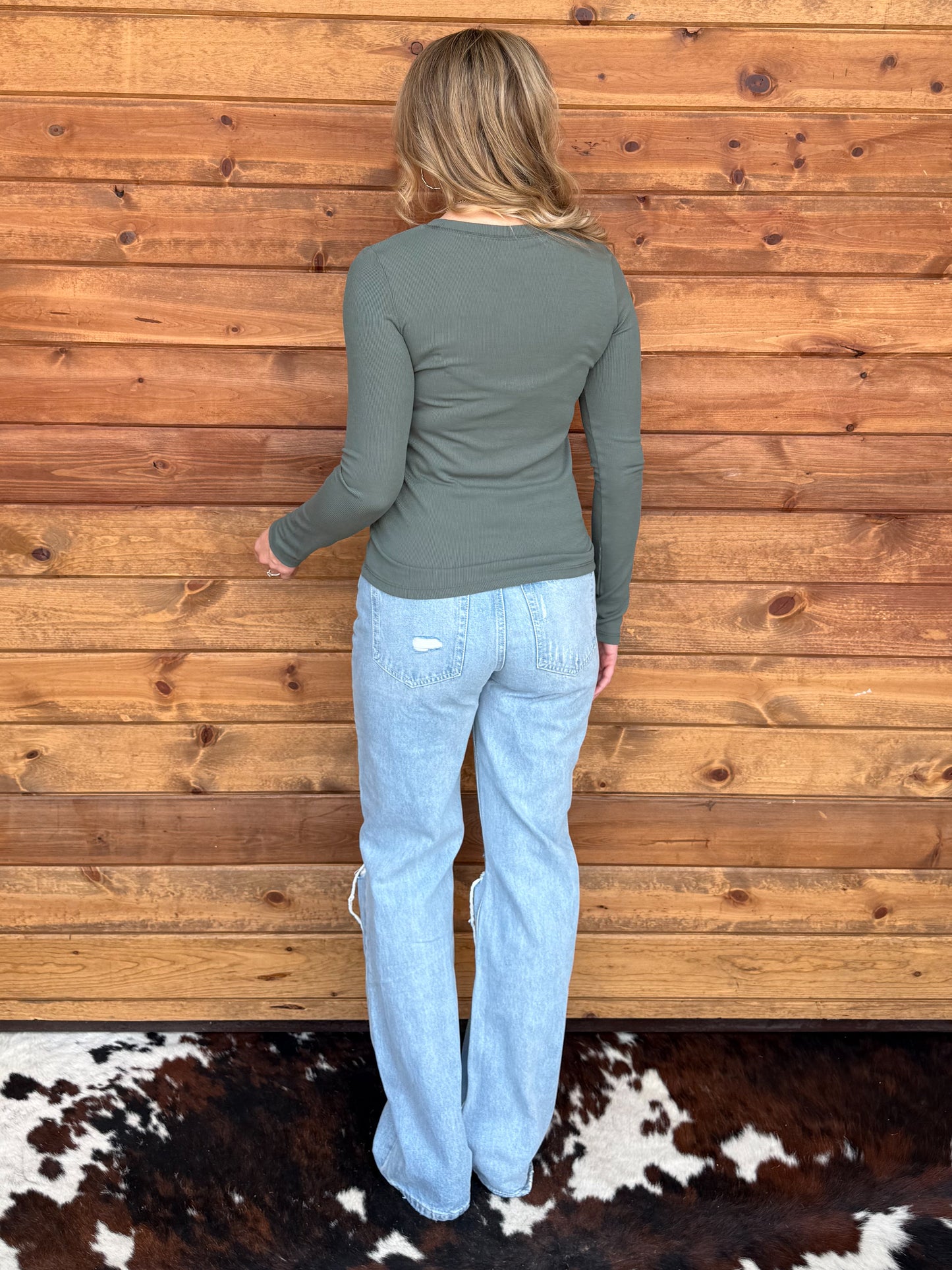 The Whitney Long Sleeve *Green