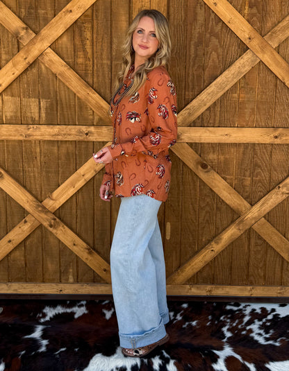 Shenandoah Pearl Snap Top