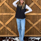 Boot Stitch Puffer Vest *Black