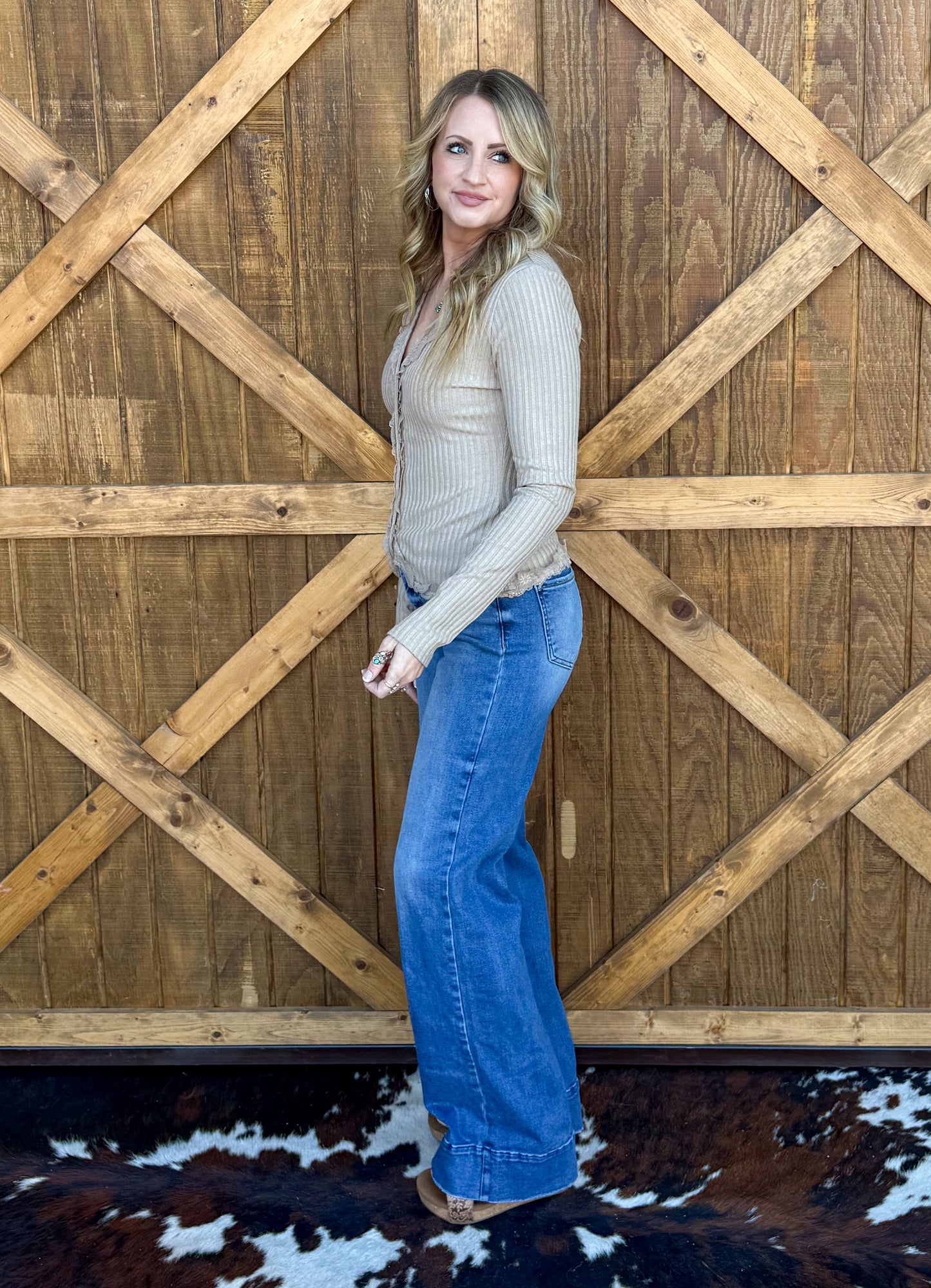 Carolina Lace Top *Taupe