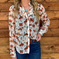 Old Western Sheer Blouse