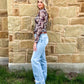Wanted Cowboy Mesh Top