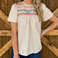 Simple Beauty Embroidered Top