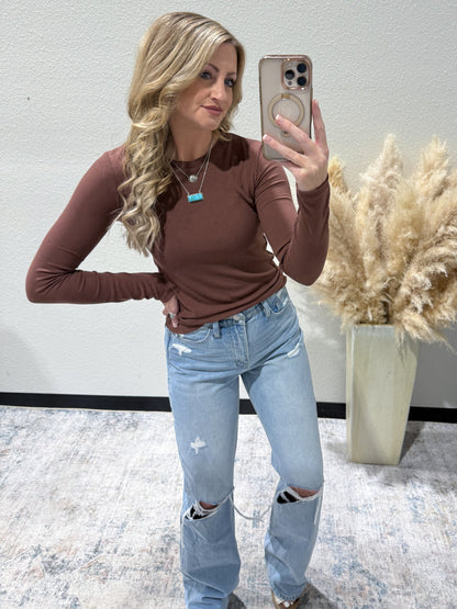The Whitney Long Sleeve *Espresso
