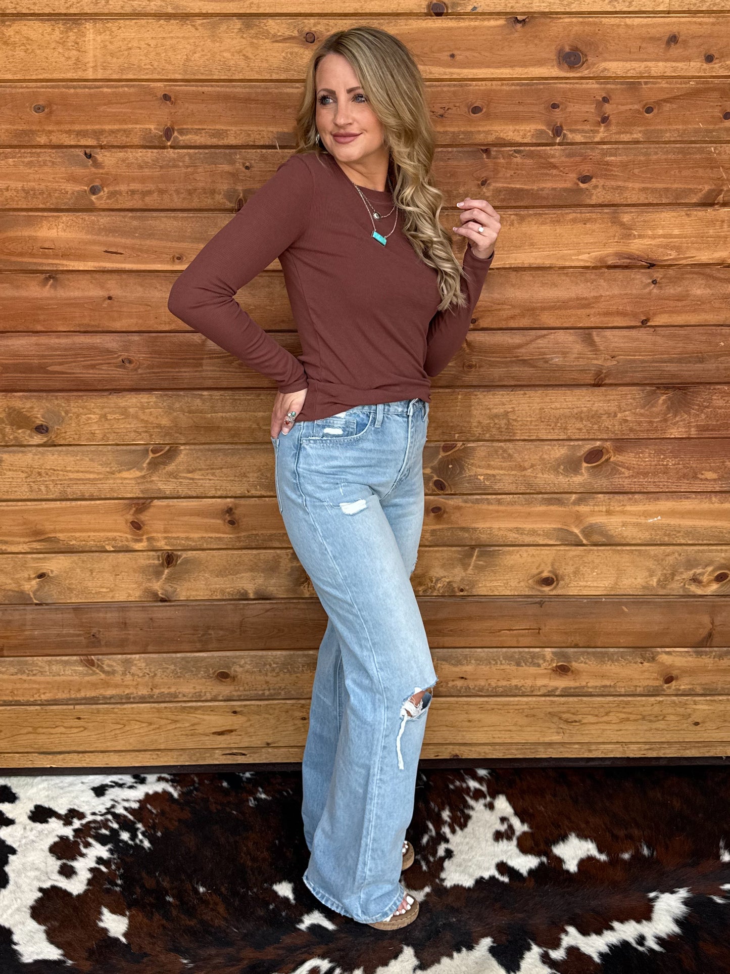 The Whitney Long Sleeve *Espresso