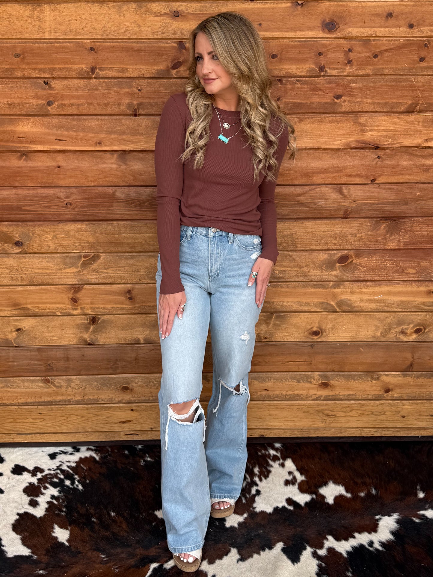 The Whitney Long Sleeve *Espresso