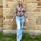 Wanted Cowboy Mesh Top