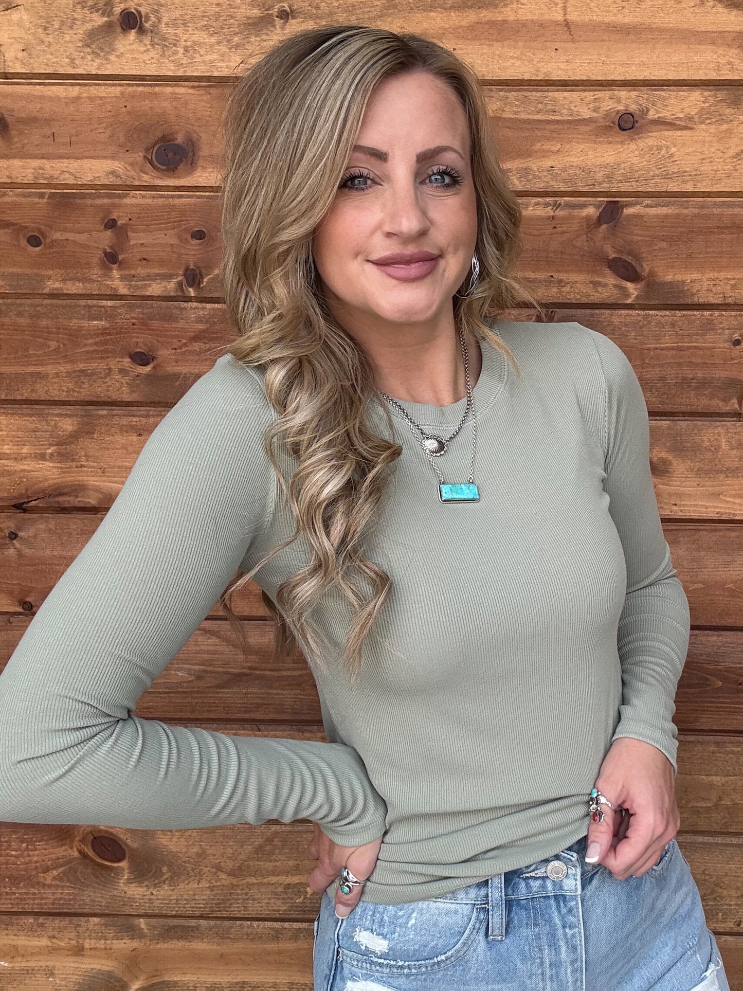 The Whitney Long Sleeve *Seagrass