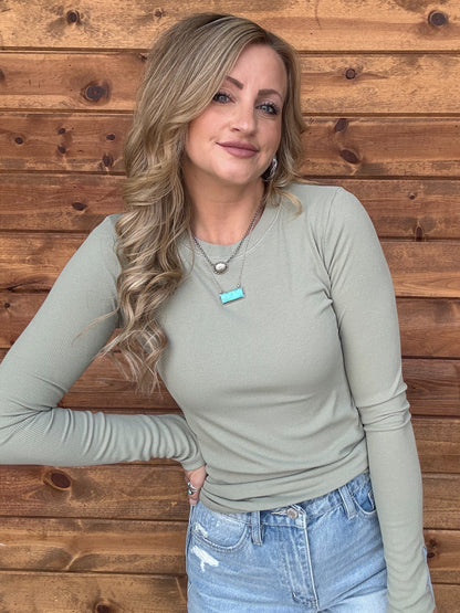 The Whitney Long Sleeve *Seagrass