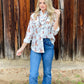 Roping Cowboy Button-Up Top