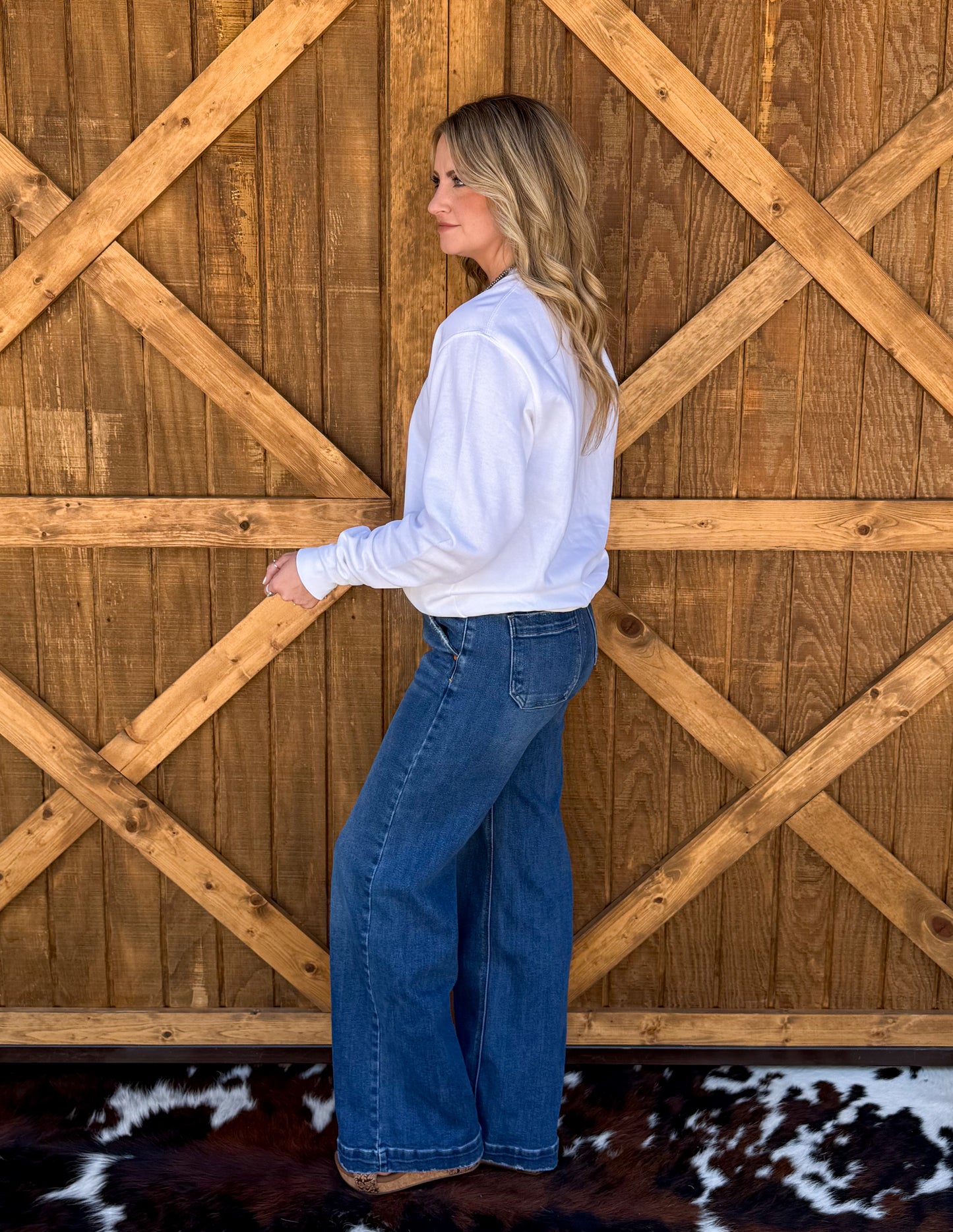 Cowgirl Embroidered Sweatshirt