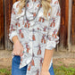 Roping Cowboy Button-Up Top