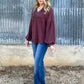 Casual Fall Long Sleeve *Wine