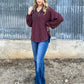 Casual Fall Long Sleeve *Wine