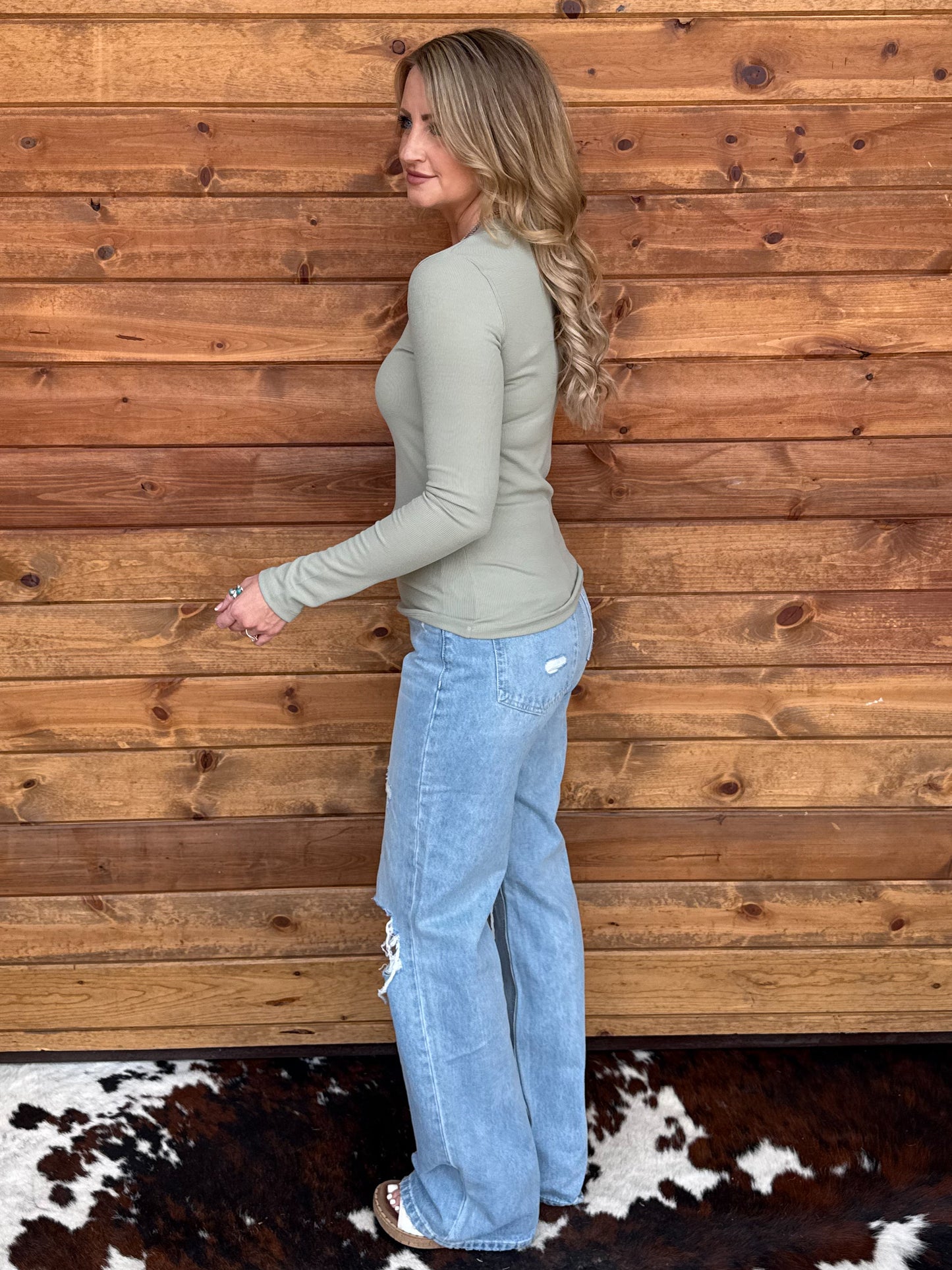 The Whitney Long Sleeve *Seagrass