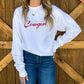 Cowgirl Embroidered Sweatshirt