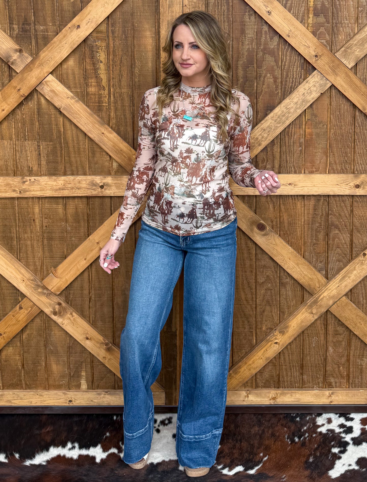 Original Cowboy Mesh Top