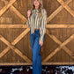 Miranda Striped Blouse *Grey