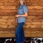 Cowgirl Pearl Snap Top *Blue