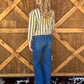 Miranda Striped Blouse *Grey