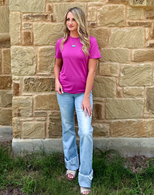 Solid Choices Top *Pinky Pop