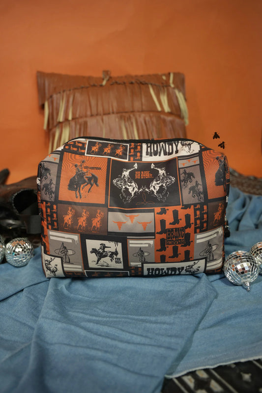 Cowboy Collage Travel Bag