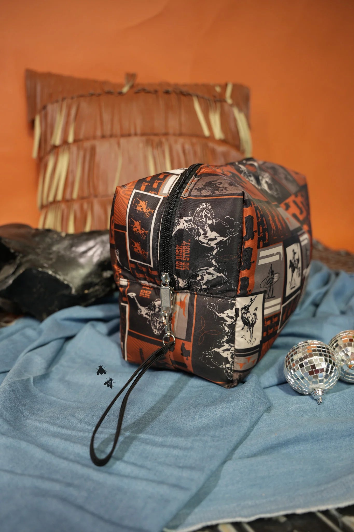 Cowboy Collage Travel Bag