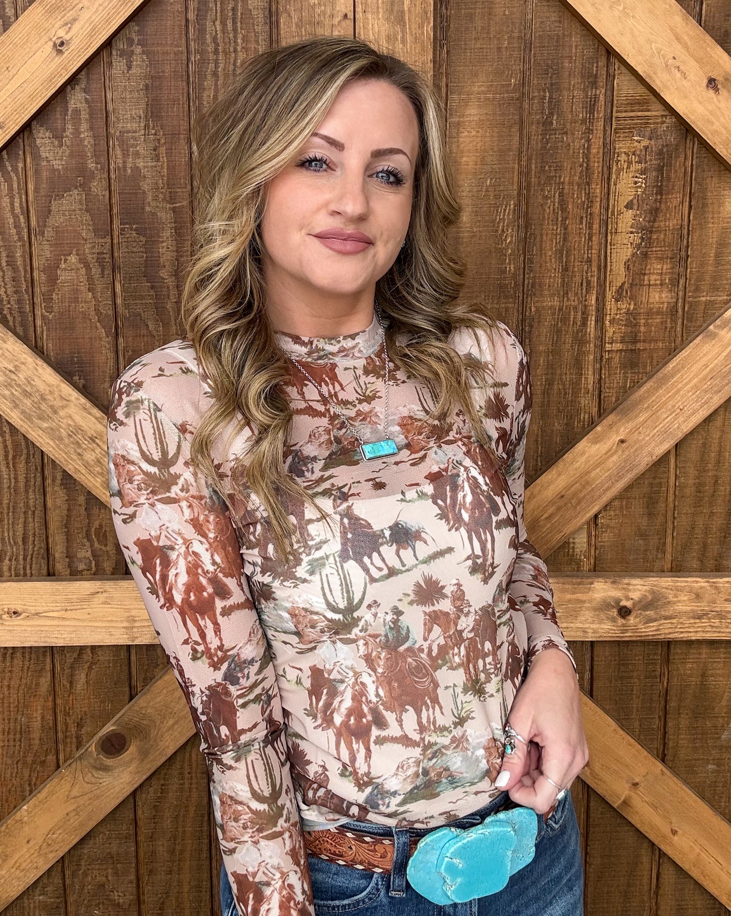 Original Cowboy Mesh Top