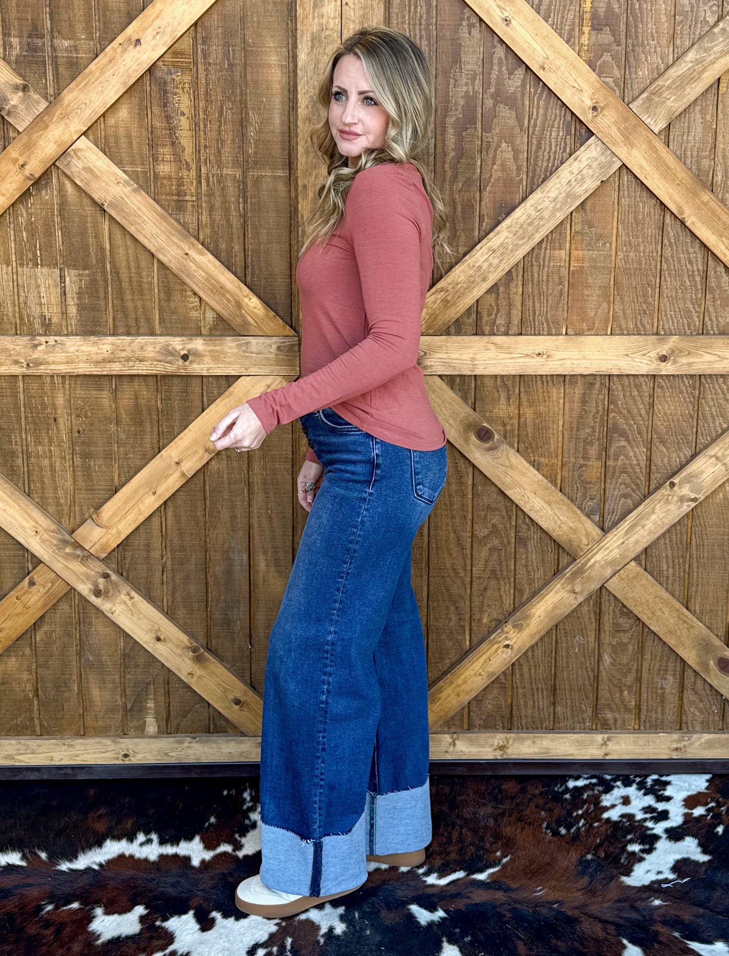 Madelyn Basic Long Sleeve *Brick