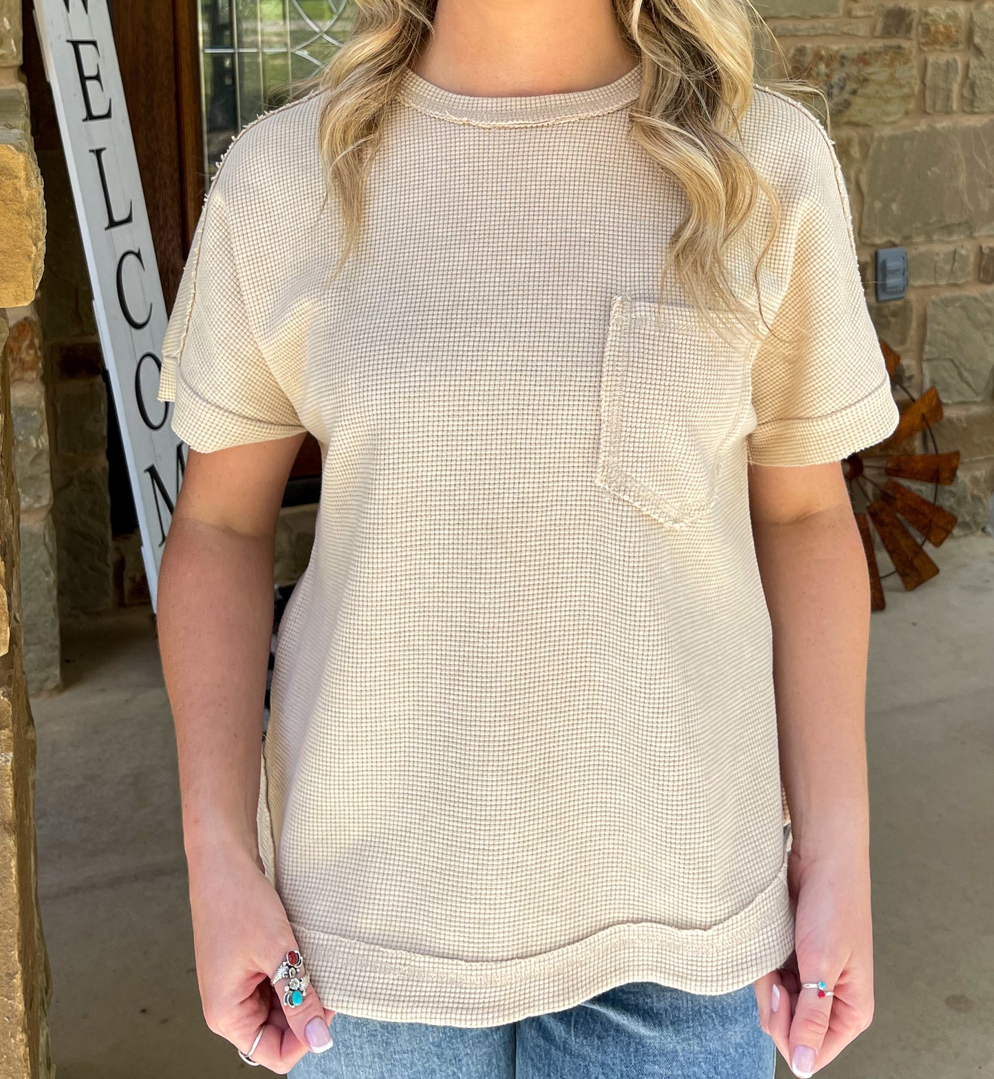 River Run Casual Top - Taupe