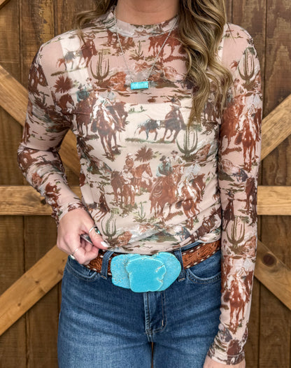 Original Cowboy Mesh Top