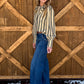 Miranda Striped Blouse *Grey