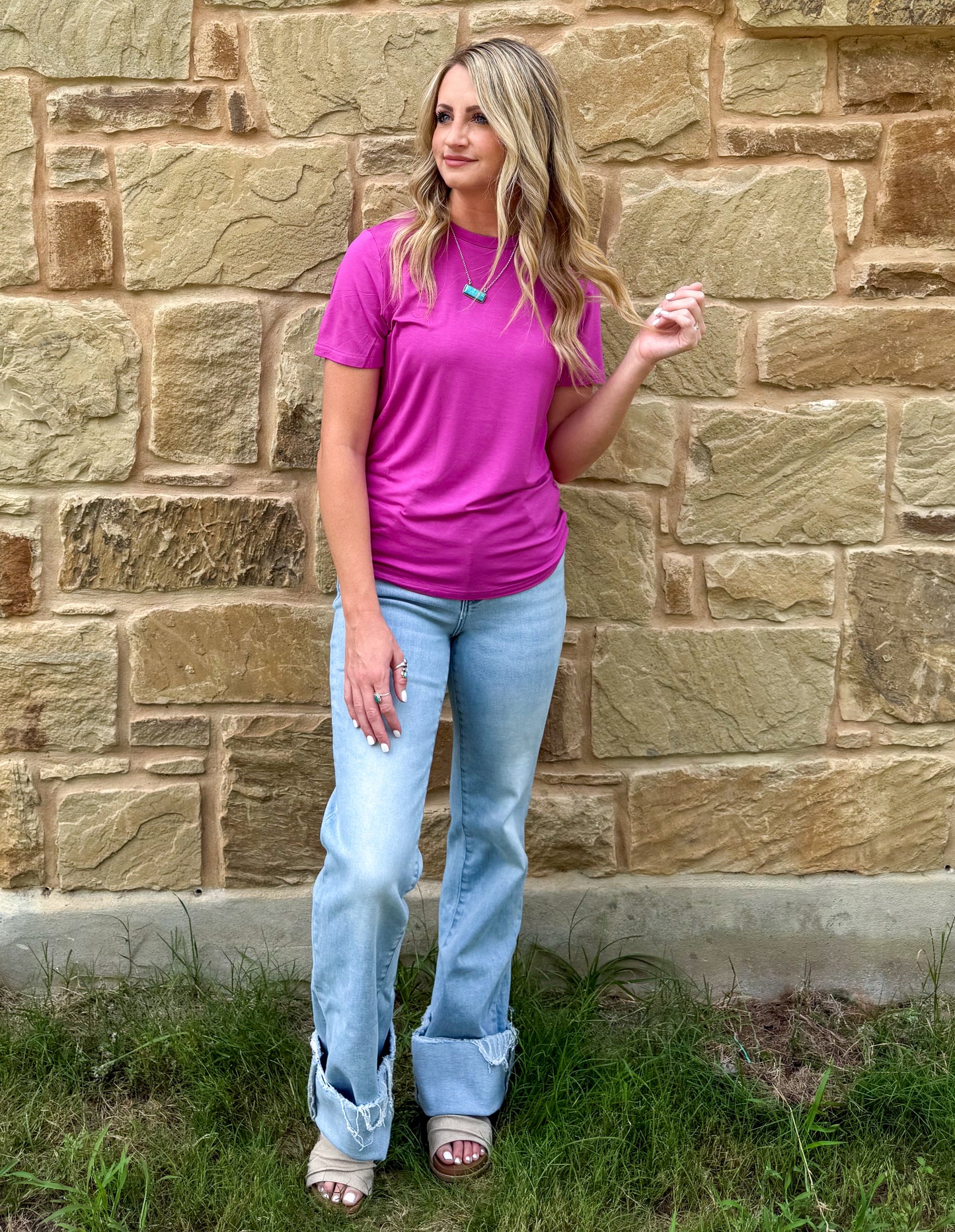 Solid Choices Top *Pinky Pop