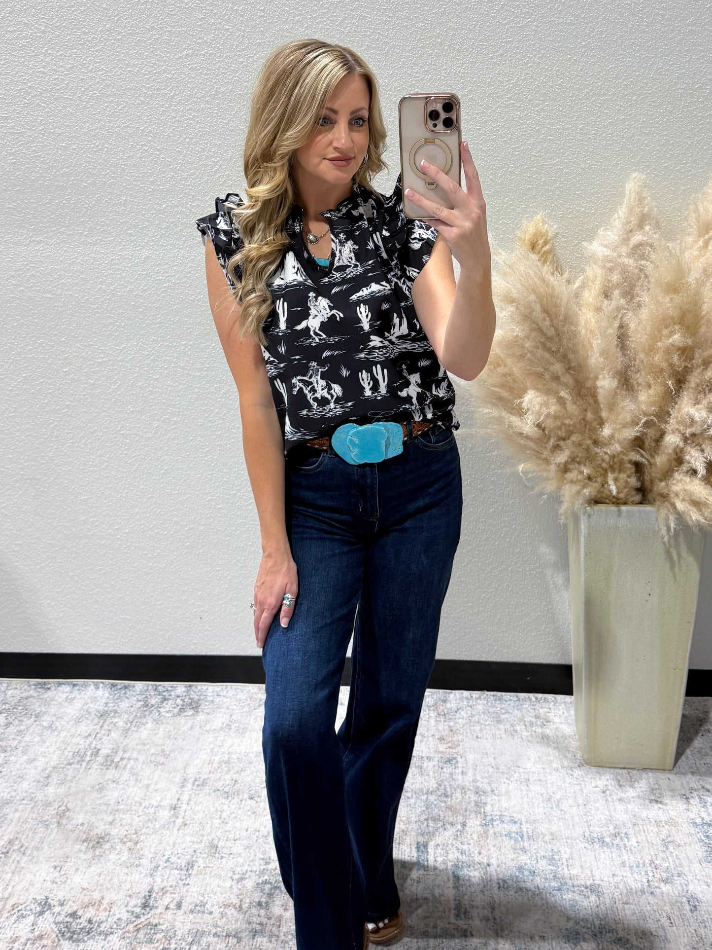 Midnight Rancher Blouse