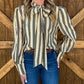 Miranda Striped Blouse *Grey