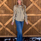 Miranda Striped Blouse *Grey