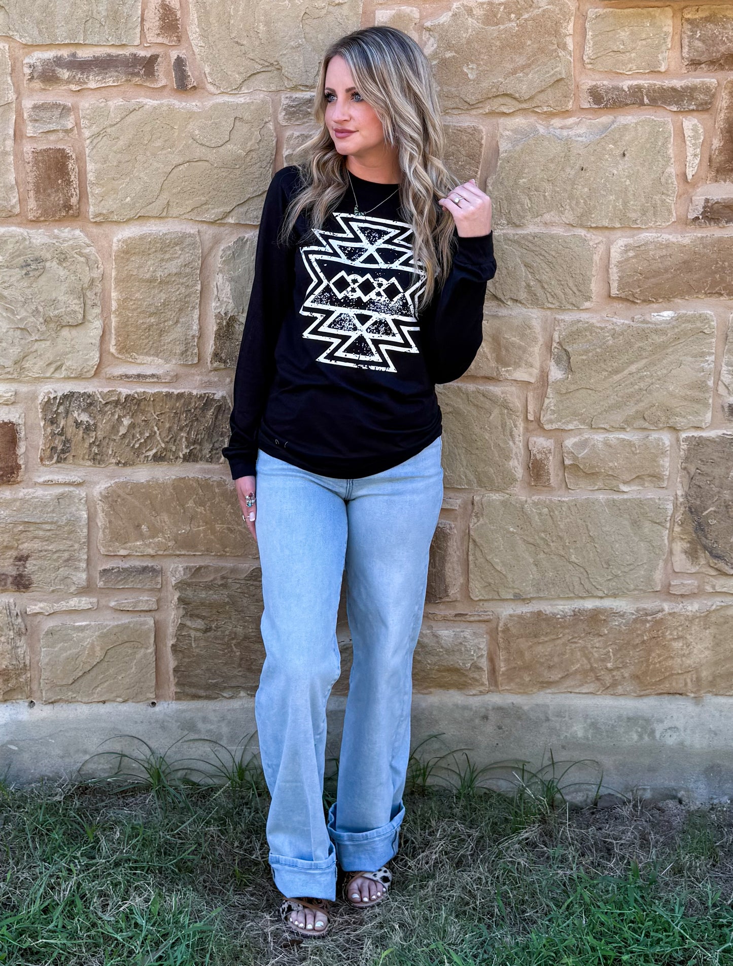 Midnight Aztec Long Sleeve