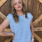 The Heather Top *Blue
