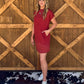 Jolene T-Shirt Dress *Brick