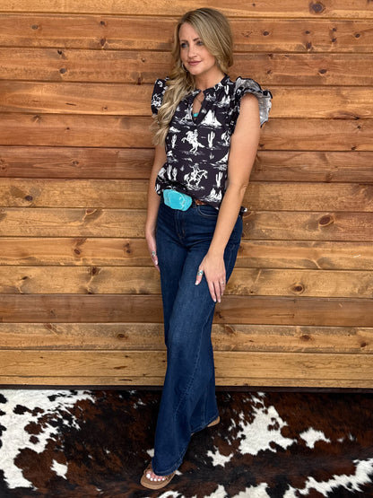 Midnight Rancher Blouse