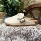 Iris Tooled Slip-Ons *Cream