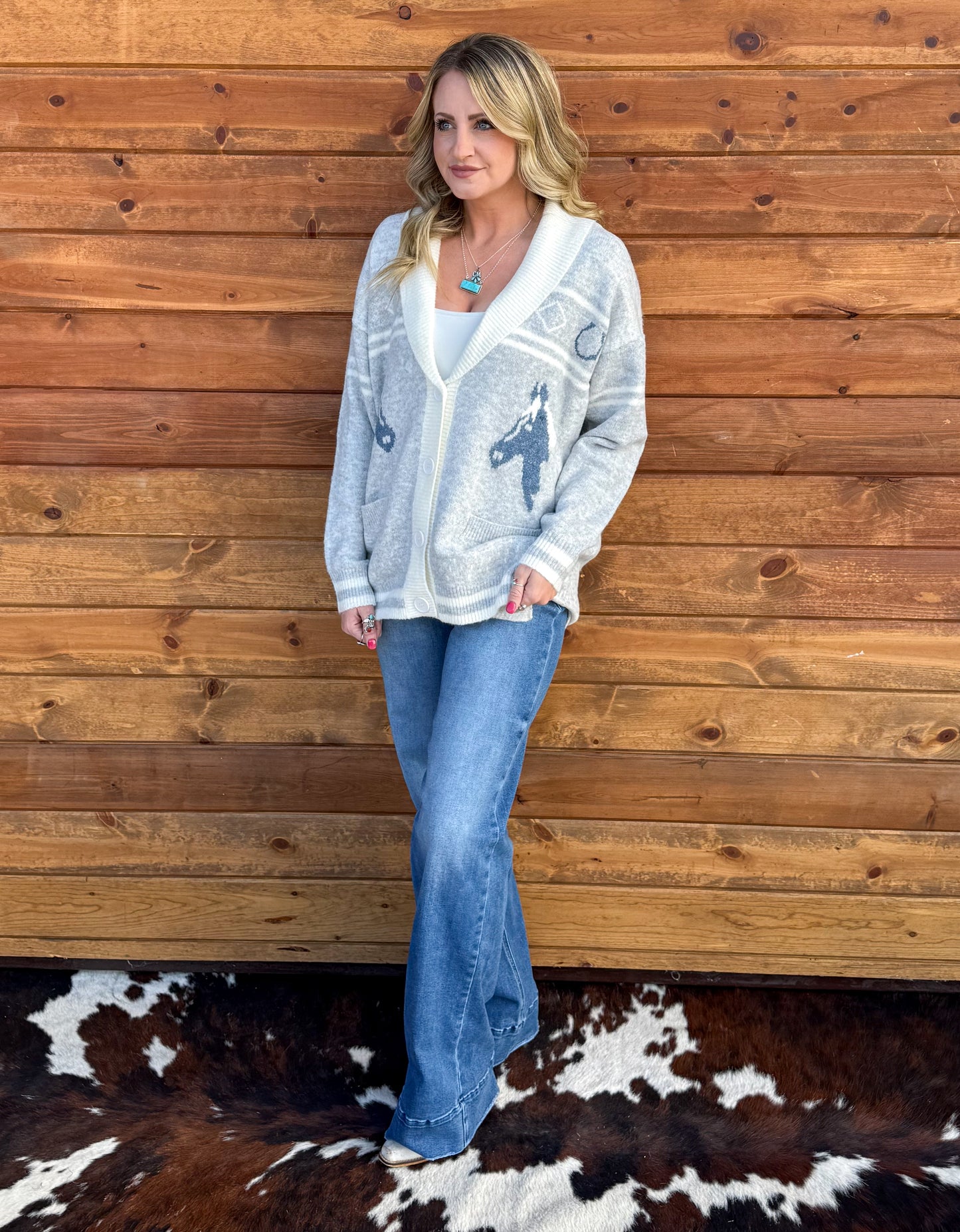 Horsin' Around Cardigan