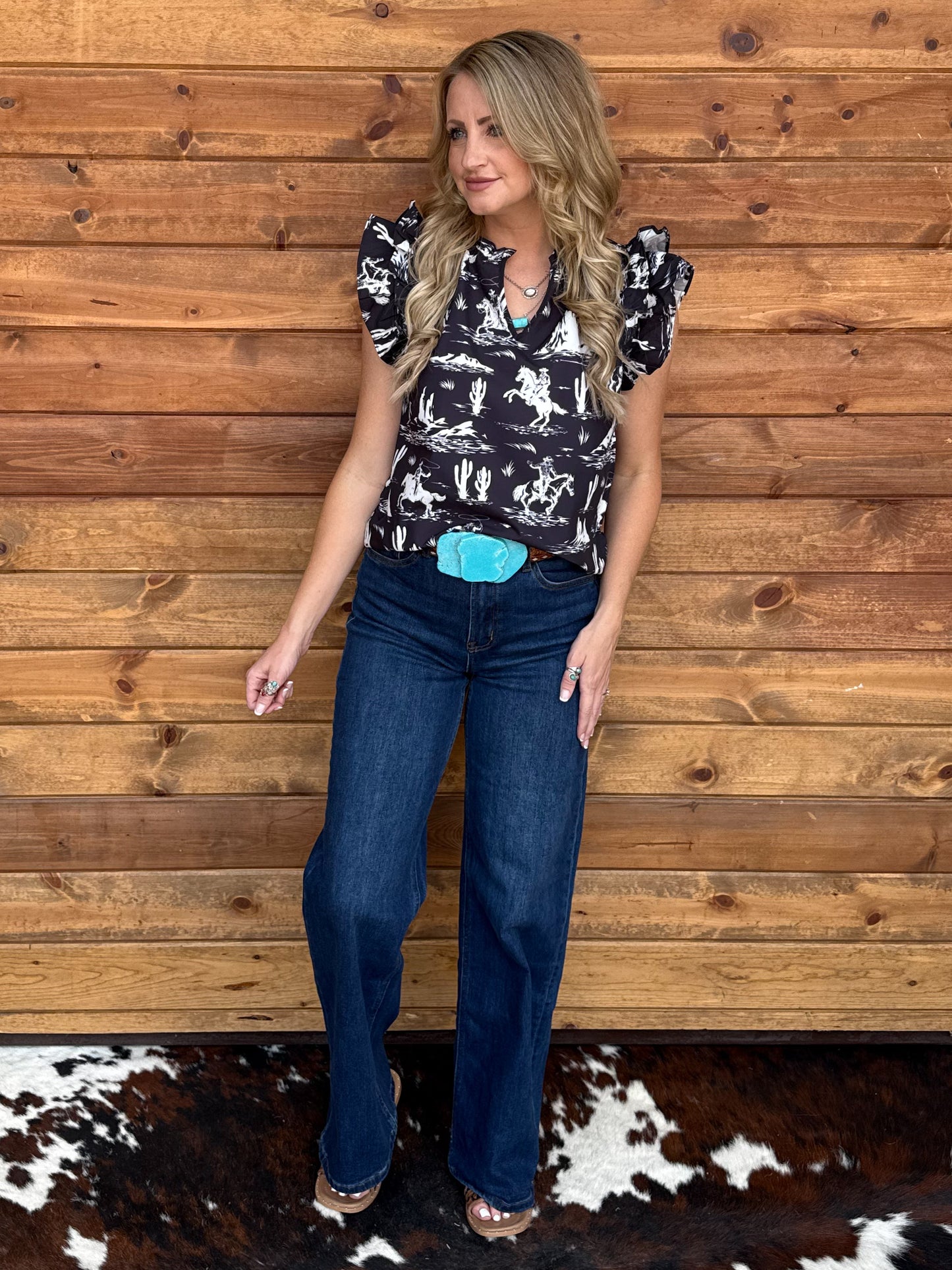Midnight Rancher Blouse