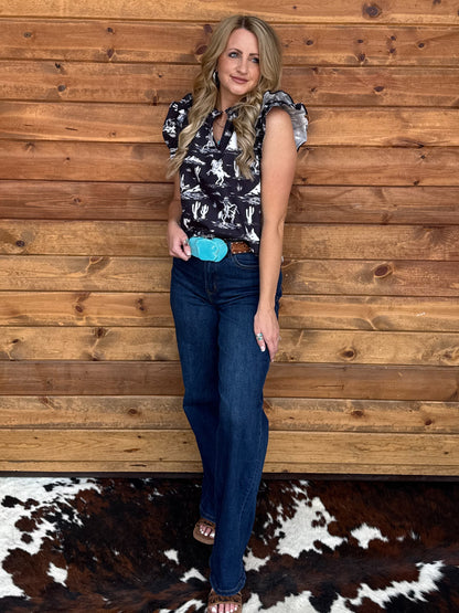 Midnight Rancher Blouse