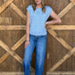 The Heather Top *Blue