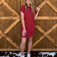 Jolene T-Shirt Dress *Brick