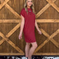 Jolene T-Shirt Dress *Brick
