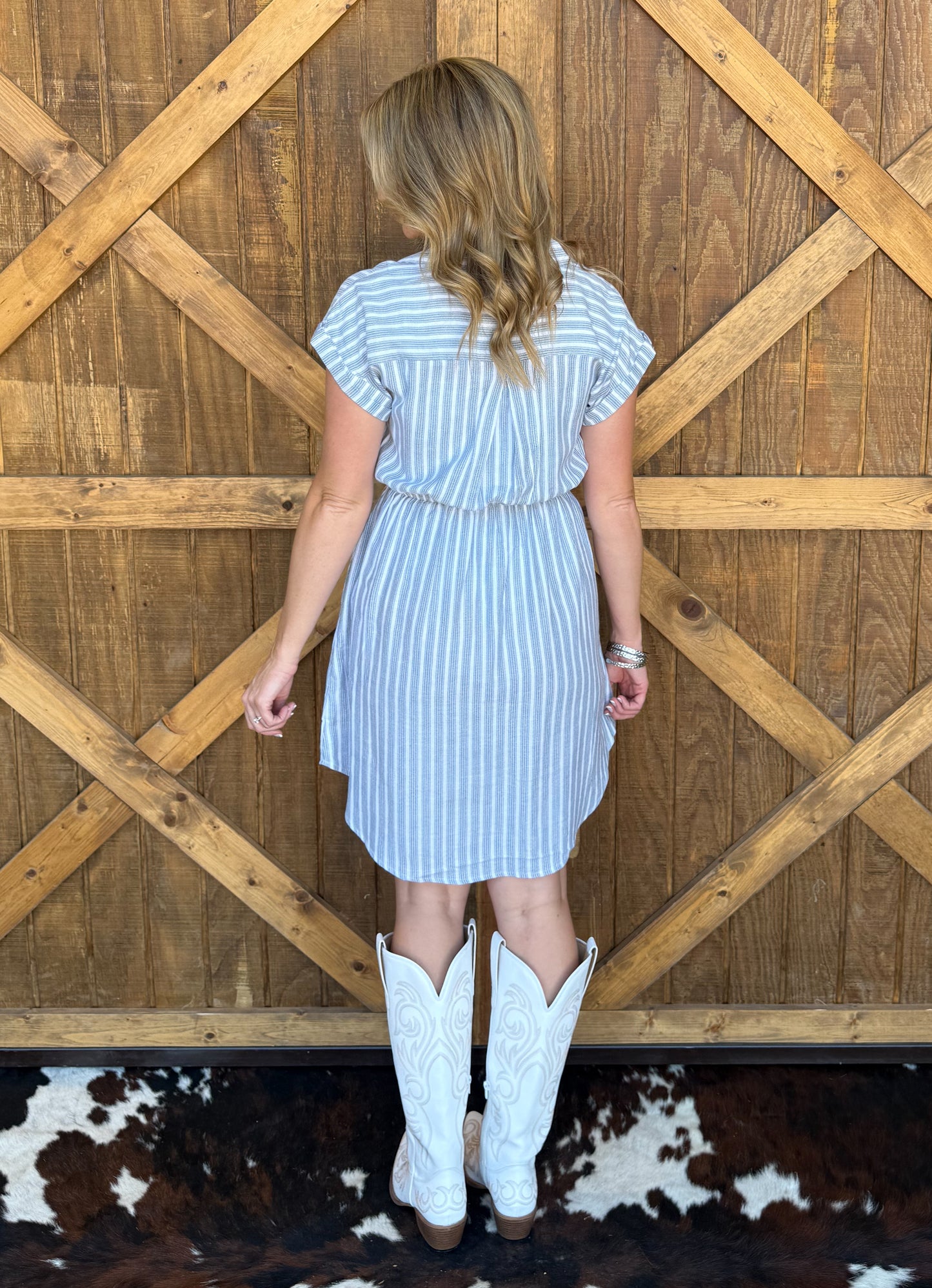The Annie Dress *Blue & White