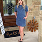 Keep it Basic T-Shirt Dress - Denim